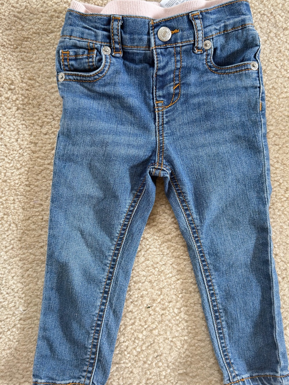 Levi’s Toddler Girl Blue Denim Jeans with elastic waist